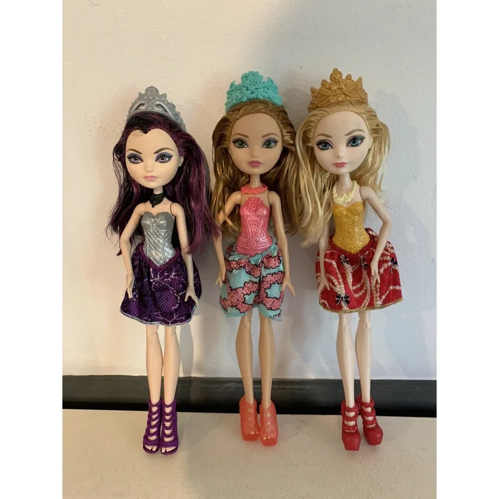 Ever After High Doll Lot Of 3 Apple White Ashlyn Ella Raven Queen